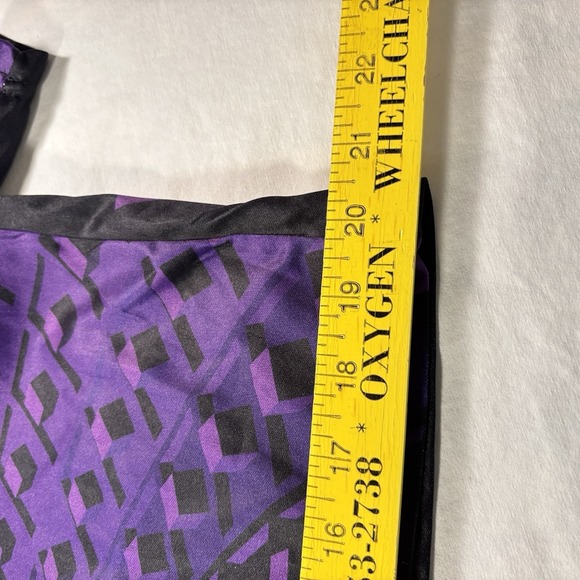 Unbranded Purple Jersey Geometric shapes squares Optical Illusion Shirt XL Norah - Picture 5 of 9